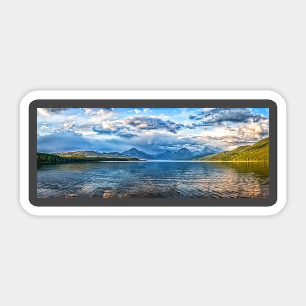 Lake McDonald, Glacier National Park Sticker by Gestalt Imagery